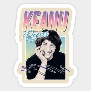 Keanu Reeves ∆∆∆ 1990s Styled Aesthetic Design Sticker